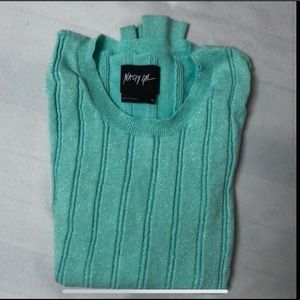 Sparkly mint sweater